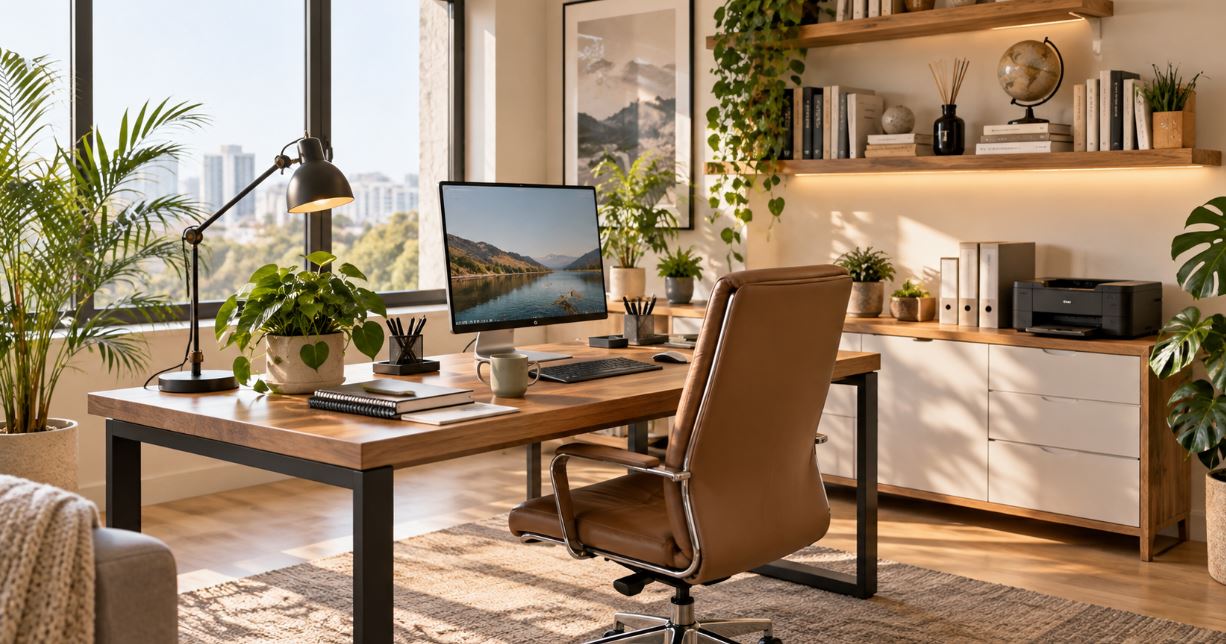 Como Decorar o Home Office: Ideias para Criar um Espaço Bonito, Organizado e Produtivo